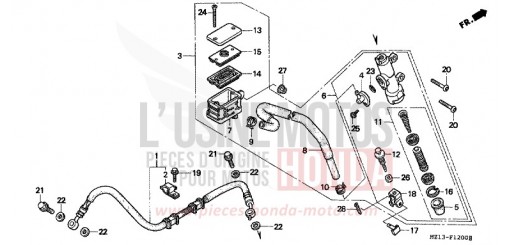 REAR BRAKE MASTER CYLINDER CB1000FR de 1994